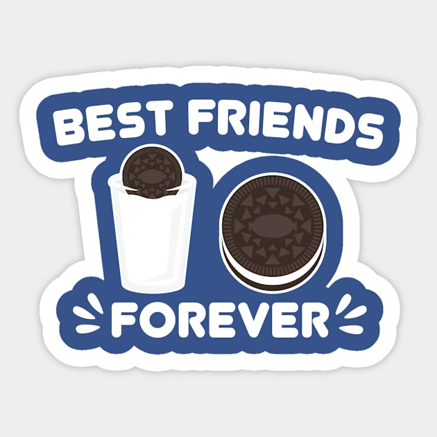 milk and biscuit friend in friendship day Sticker by Superior T-Shirt